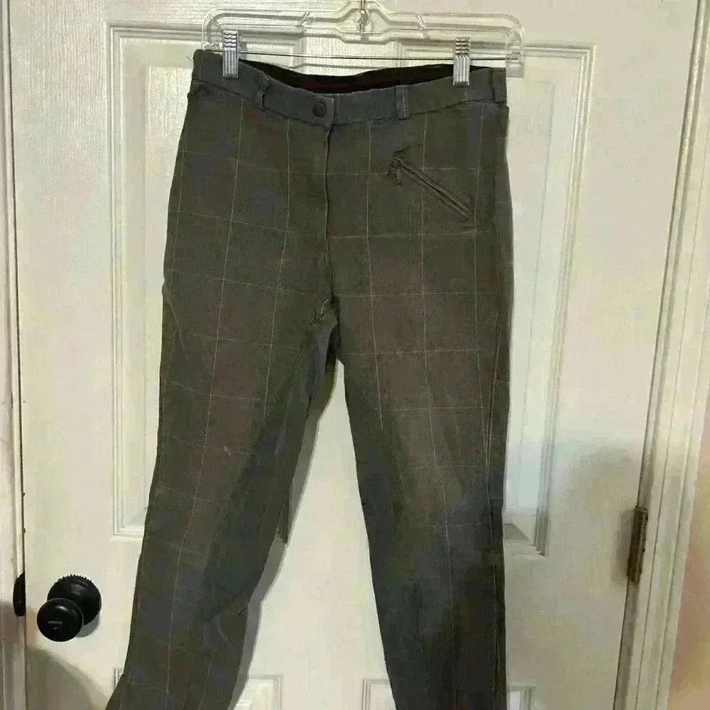 Dover Plaid Equestrian Saddlery Riding Pants 30R
